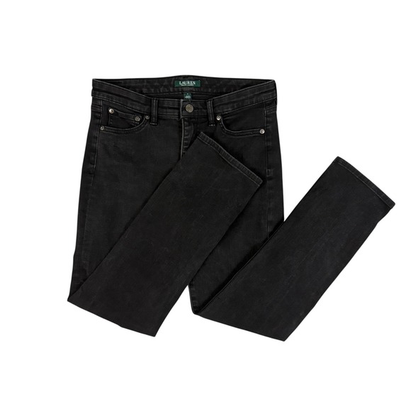 Lauren Ralph Lauren Denim - Lauren‎ Ralph Lauren Jeans Women's Size 8 Premiere Straight Crop Charcoal Wash
